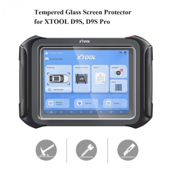 Tempered Glass Screen Protector Cover For XTOOL D9S D9SPro - Click Image to Close